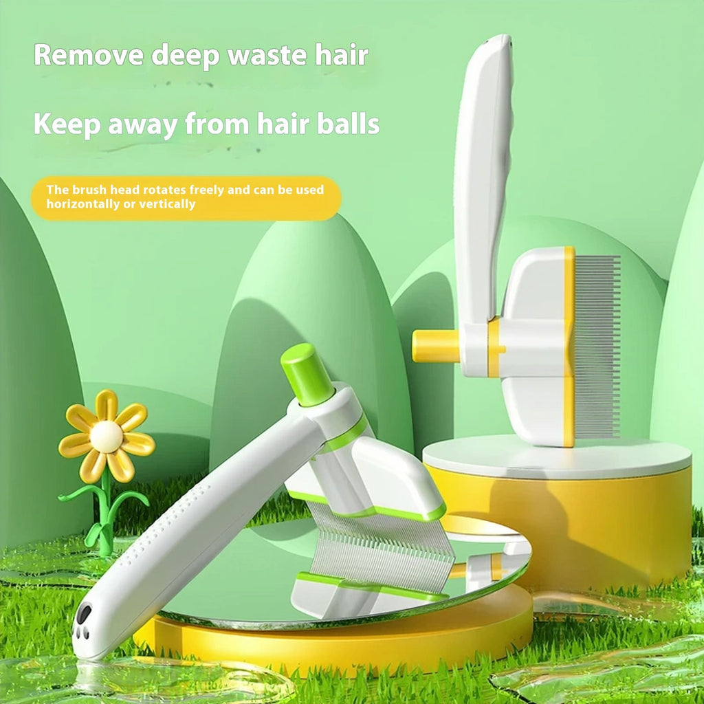 Pet Comb Tie Removal Floating Hair Magic Long Hair Pet Self-Cleaning Row Dog Cat Comb Grooming Supplies Flea Removal Brush Pets Products